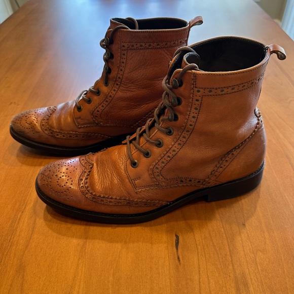 a.testoni Wing Tip Brogue Boots - Picture 10 of 12